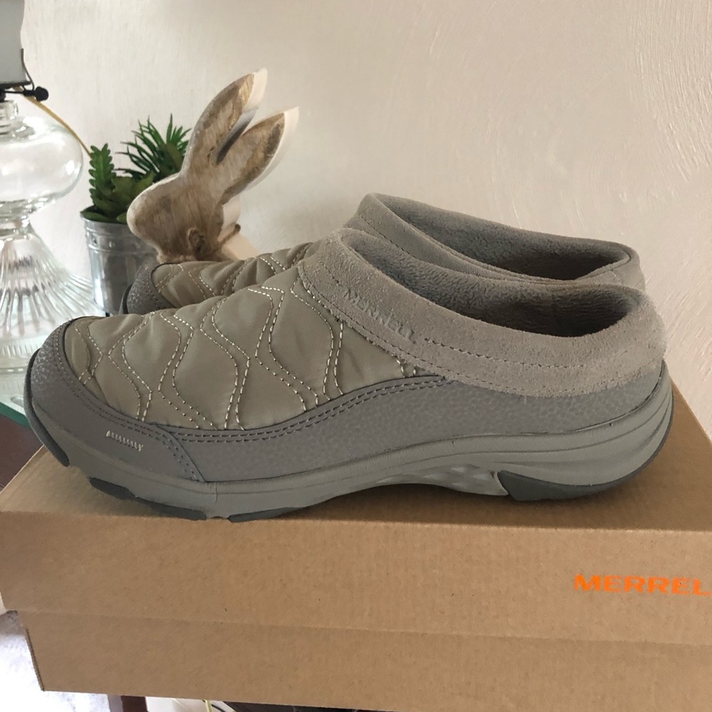 Merrell Gray Mules Comfortable Slip-On Clogs